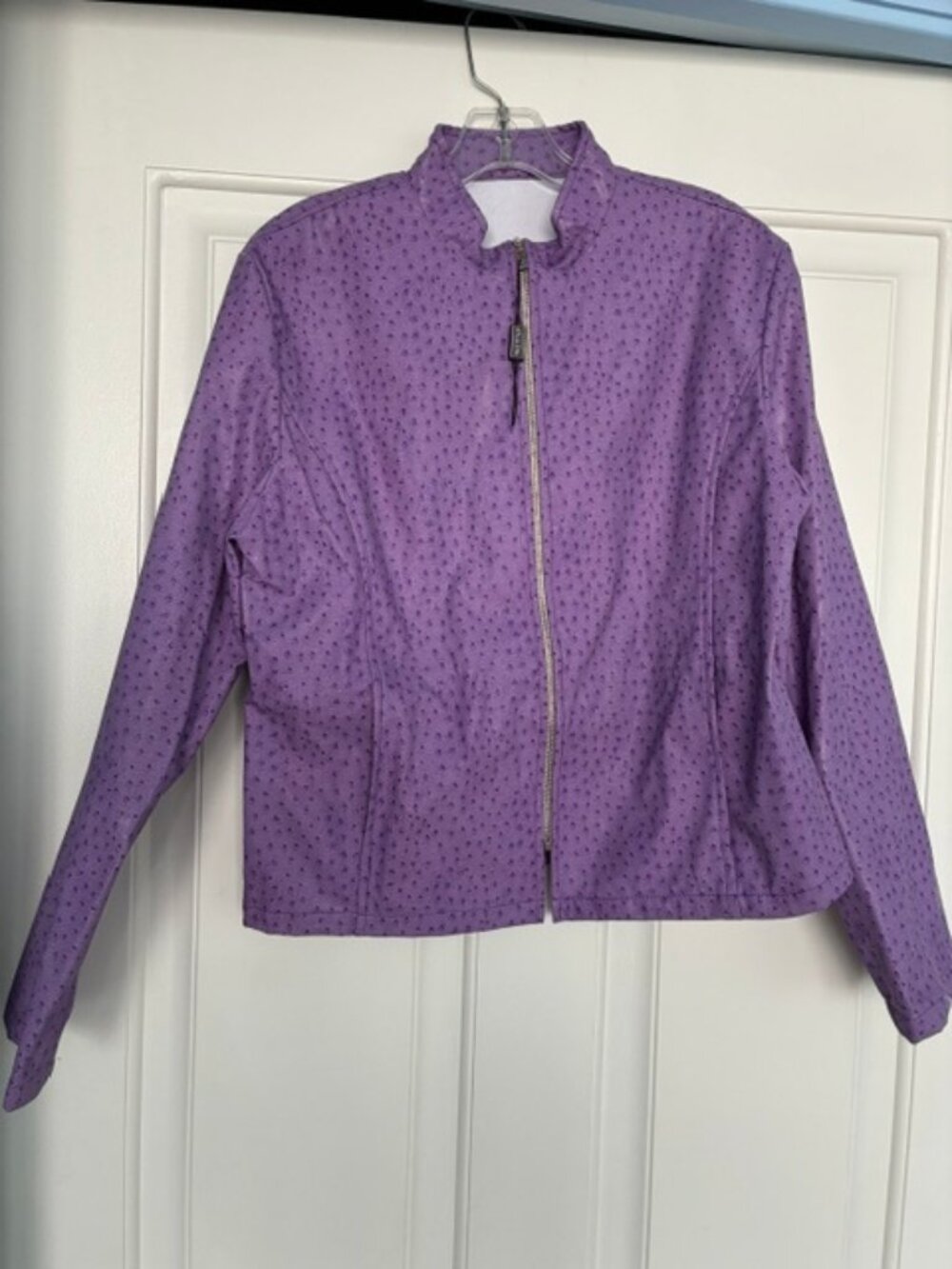 Purple Faux Ostrich Print Suit
